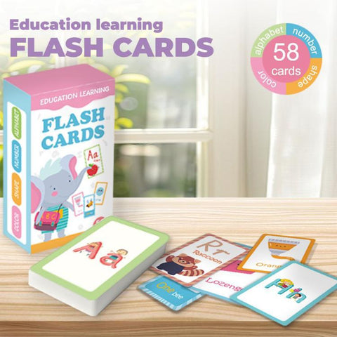 58 Cards / Set Montessori Toddlers Kids Early Education Learning Flash Cards, K01, K02, K03, K06, K07, K08, K09