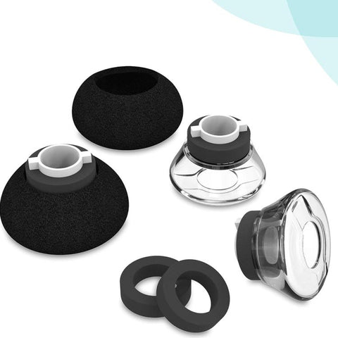 XDcase 6pcs / Set Replacement TPU Ear Tips & Sponge Kit, M Size, M Size