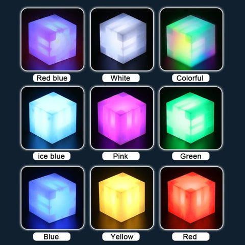 2.5cm Magnetic Cube Building Blocks LED Night Lights Decorative Toy