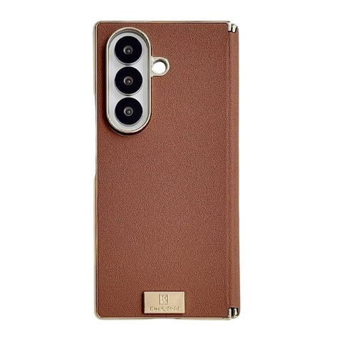 Electroplate Dual Axis Supercar Design PU Phone Case, For Galaxy Z Fold8 Ultra 5G, For Galaxy Z Fold7, For Galaxy Z Fold6, For Galaxy Z Fold5