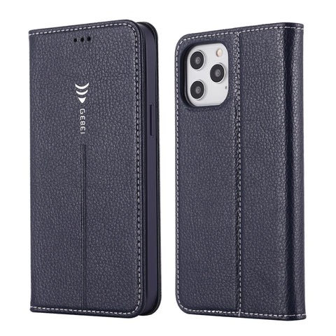 GEBEI PU+TPU Horizontal Flip Protective Case with Holder & Card Slots, For iPhone 12 mini, For iPhone 12 / 12 Pro, For iPhone 12 Pro Max