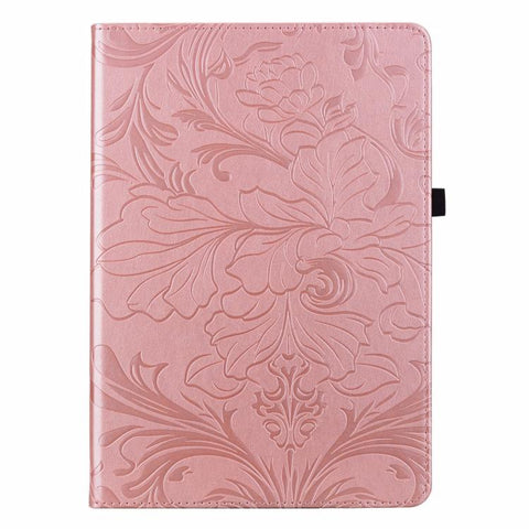 Floral Embossed Pattern Vegan Leather Tablet Case, For Galaxy Tab S10 Lite, For Galaxy Tab S10 / S9 FE, For Galaxy Tab S10 FE+, For Galaxy Tab S9 FE+/S10+/S9+, For Galaxy Tab A9+, For Galaxy Tab A9, For Galaxy Tab A7 Lite 8.4 inch                      ...