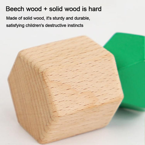 Kid Wooden Screw Matching Game Montessori Nut Bolt Disassembly Toy, Shape, Five-pin