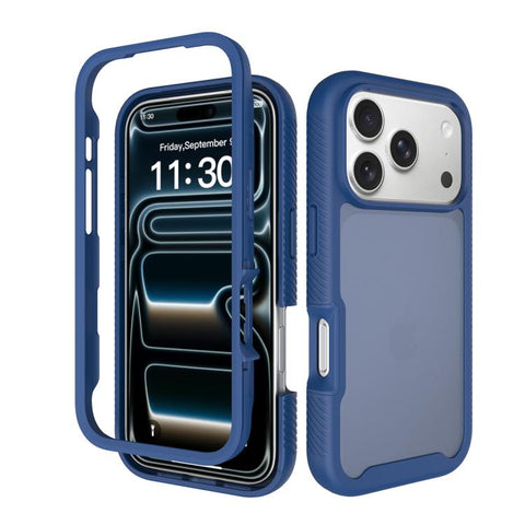 Starry Sky Matte Two-Tone Shockproof TPU Hybrid PC Phone Case, For iPhone 18 Pro, For iPhone 18 Pro Max, For iPhone 17e / 16e, For iPhone 17 Pro Max, For iPhone 17 Pro, For iPhone 17, For iPhone Air