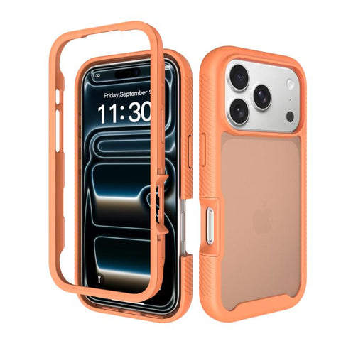 Starry Sky Matte Two-Tone Shockproof TPU Hybrid PC Phone Case, For iPhone 18 Pro, For iPhone 18 Pro Max, For iPhone 17e / 16e, For iPhone 17 Pro Max, For iPhone 17 Pro, For iPhone 17, For iPhone Air