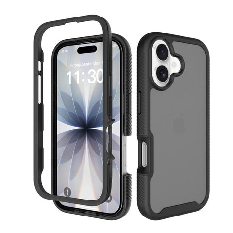 Starry Sky Matte Two-Tone Shockproof TPU Hybrid PC Phone Case, For iPhone 18 Pro, For iPhone 18 Pro Max, For iPhone 17e / 16e, For iPhone 17 Pro Max, For iPhone 17 Pro, For iPhone 17, For iPhone Air