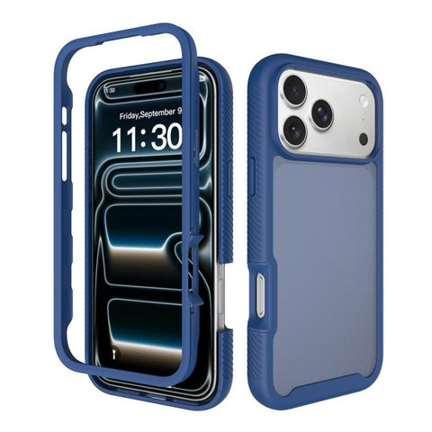 Starry Sky Matte Two-Tone Shockproof TPU Hybrid PC Phone Case, For iPhone 18 Pro, For iPhone 18 Pro Max, For iPhone 17e / 16e, For iPhone 17 Pro Max, For iPhone 17 Pro, For iPhone 17, For iPhone Air