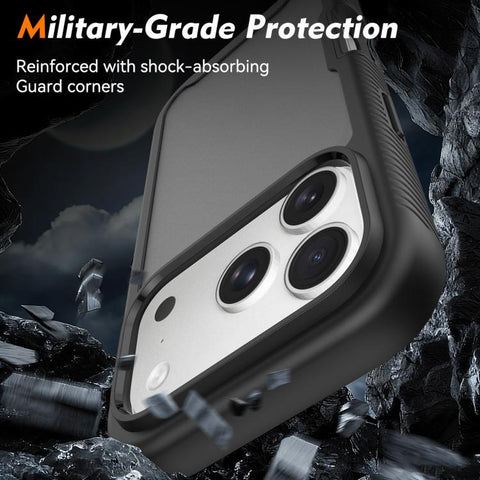Starry Sky Matte Two-Tone Shockproof TPU Hybrid PC Phone Case, For iPhone 18 Pro, For iPhone 18 Pro Max, For iPhone 17e / 16e, For iPhone 17 Pro Max, For iPhone 17 Pro, For iPhone 17, For iPhone Air