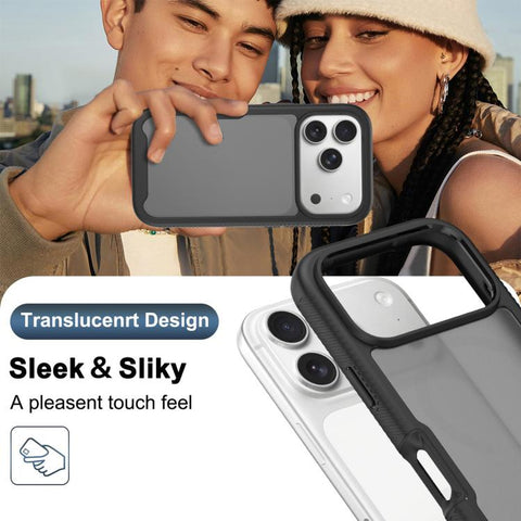 Starry Sky Matte Two-Tone Shockproof TPU Hybrid PC Phone Case, For iPhone 18 Pro, For iPhone 18 Pro Max, For iPhone 17e / 16e, For iPhone 17 Pro Max, For iPhone 17 Pro, For iPhone 17, For iPhone Air