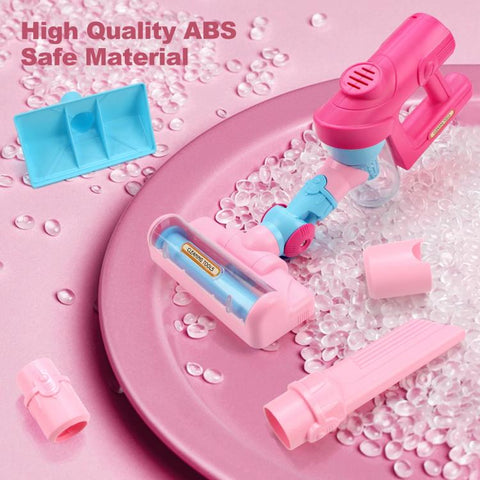 Children Pretend Play Electric Simulation Sound and Light Vacuum Cleaner with Base, with Base