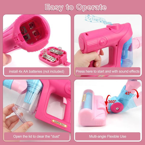 Children Pretend Play Electric Simulation Sound and Light Vacuum Cleaner with Base, with Base