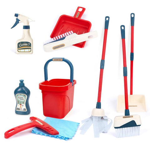 Children Pretend Play Simulation Mini Cleaning Kit, 6801-49 12pcs / Set, 12pcs / Set, 10pcs / Set