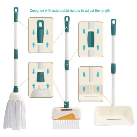 Children Pretend Play Simulation Mini Cleaning Kit, 6801-49 12pcs / Set, 12pcs / Set, 10pcs / Set