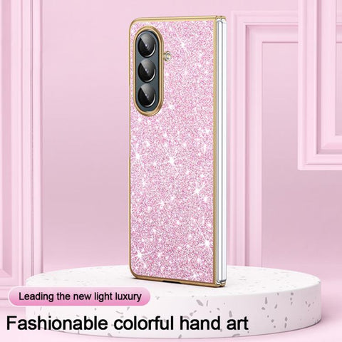 Electroplate Glittery Shockproof Phone Case, For Galaxy Z Fold7 5G, For Galaxy Z Flip7 5G, For Galaxy Z Fold6 5G, For Galaxy Z Fold5 5G, For Galaxy Z Fold4 5G, For Galaxy Z Fold3 5G