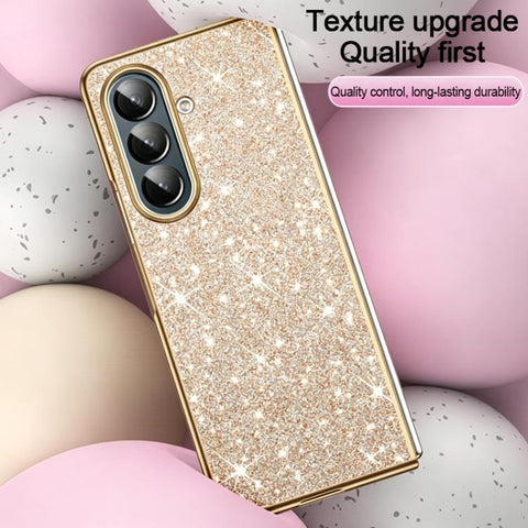 Electroplate Glittery Shockproof Phone Case, For Galaxy Z Fold7 5G, For Galaxy Z Flip7 5G, For Galaxy Z Fold6 5G, For Galaxy Z Fold5 5G, For Galaxy Z Fold4 5G, For Galaxy Z Fold3 5G