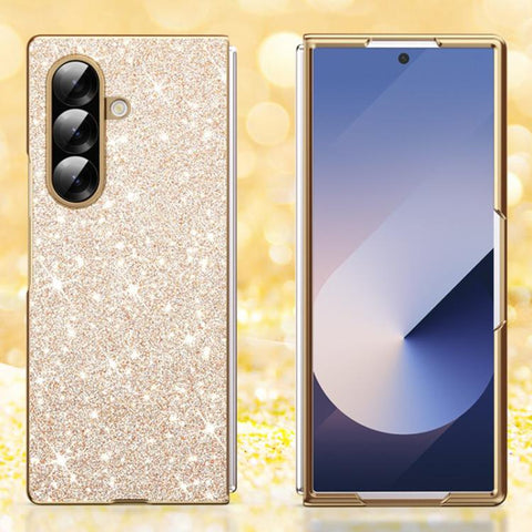 Electroplate Glittery Shockproof Phone Case, For Galaxy Z Fold7 5G, For Galaxy Z Flip7 5G, For Galaxy Z Fold6 5G, For Galaxy Z Fold5 5G, For Galaxy Z Fold4 5G, For Galaxy Z Fold3 5G