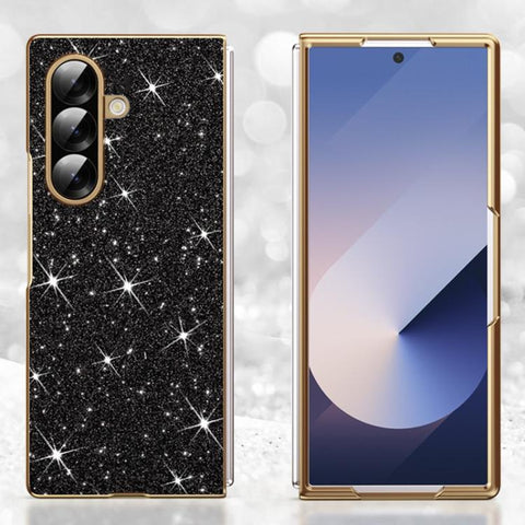 Electroplate Glittery Shockproof Phone Case, For Galaxy Z Fold7 5G, For Galaxy Z Flip7 5G, For Galaxy Z Fold6 5G, For Galaxy Z Fold5 5G, For Galaxy Z Fold4 5G, For Galaxy Z Fold3 5G