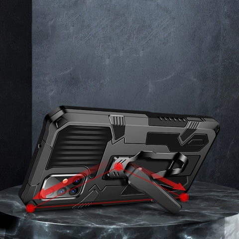 Machine Armor Warrior Shockproof PC + TPU Protective Case, For Samsung Galaxy S20 FE