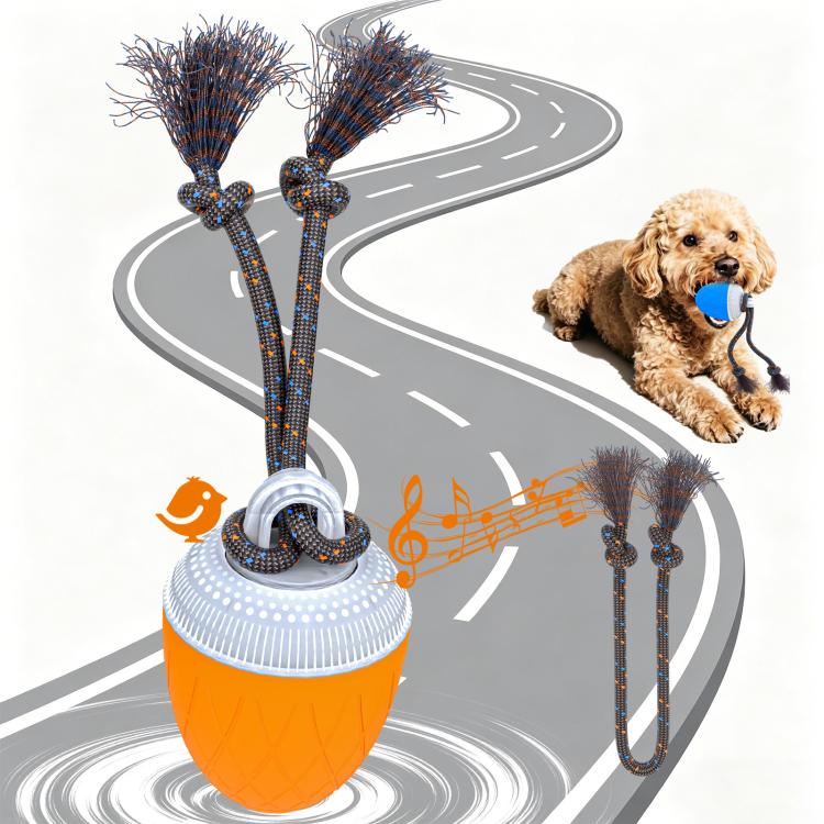 O20 Smart Automatic Pet Toy Ball Dog Training with Light & Sound & Rope