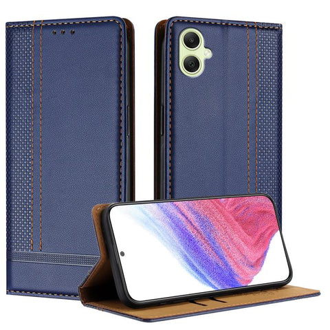 Stitching Design Scratch-Resistant Vegan Leather Phone Case, For Galaxy A35 5G, For Galaxy A05, For Galaxy A05s, For Galaxy A25 5G, For Galaxy A24 4G, For Galaxy A34 5G