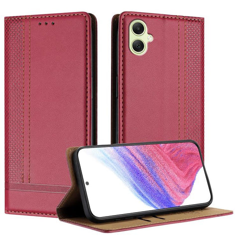 Stitching Design Scratch-Resistant Vegan Leather Phone Case, For Galaxy A35 5G, For Galaxy A05, For Galaxy A05s, For Galaxy A25 5G, For Galaxy A24 4G, For Galaxy A34 5G