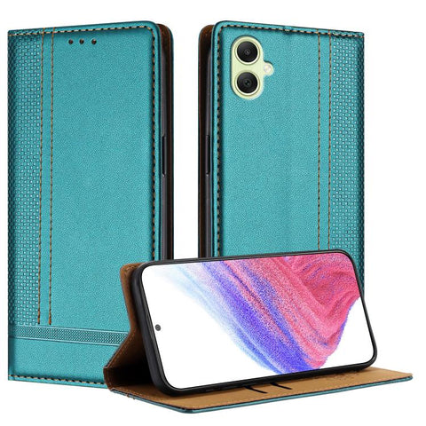 Stitching Design Scratch-Resistant Vegan Leather Phone Case, For Galaxy A35 5G, For Galaxy A05, For Galaxy A05s, For Galaxy A25 5G, For Galaxy A24 4G, For Galaxy A34 5G