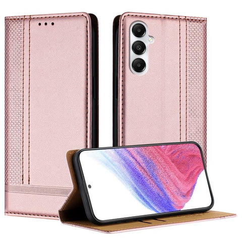 Stitching Design Scratch-Resistant Vegan Leather Phone Case, For Galaxy A35 5G, For Galaxy A05, For Galaxy A05s, For Galaxy A25 5G, For Galaxy A24 4G, For Galaxy A34 5G