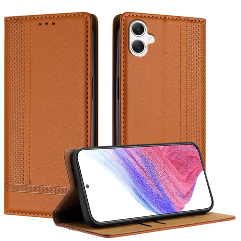 Stitching Design Scratch-Resistant Vegan Leather Phone Case, For Galaxy A57 5G, For Galaxy A37 5G, For Galaxy A27 5G, For Galaxy A17 5G/4G, For Galaxy A07 5G/4G, For Galaxy A06 5G/4G