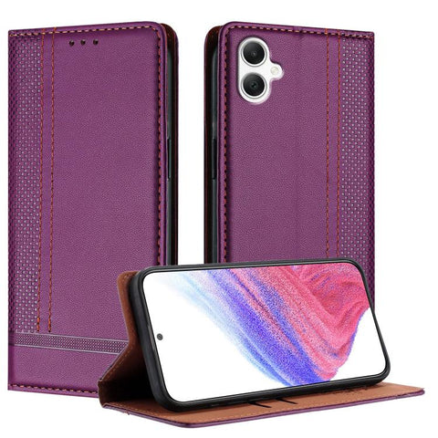 Stitching Design Scratch-Resistant Vegan Leather Phone Case, For Galaxy A57 5G, For Galaxy A37 5G, For Galaxy A27 5G, For Galaxy A17 5G/4G, For Galaxy A07 5G/4G, For Galaxy A06 5G/4G
