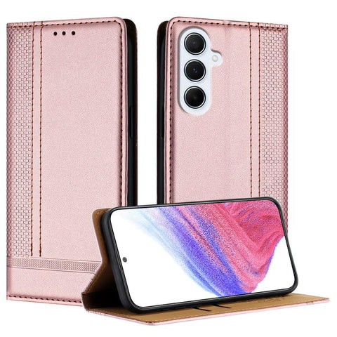 Stitching Design Scratch-Resistant Vegan Leather Phone Case, For Galaxy A57 5G, For Galaxy A37 5G, For Galaxy A27 5G, For Galaxy A17 5G/4G, For Galaxy A07 5G/4G, For Galaxy A06 5G/4G