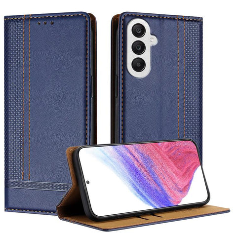 Stitching Design Scratch-Resistant Vegan Leather Phone Case, For Galaxy A35 5G, For Galaxy A05, For Galaxy A05s, For Galaxy A25 5G, For Galaxy A24 4G, For Galaxy A34 5G
