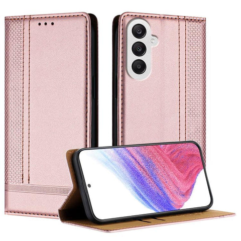Stitching Design Scratch-Resistant Vegan Leather Phone Case, For Galaxy A35 5G, For Galaxy A05, For Galaxy A05s, For Galaxy A25 5G, For Galaxy A24 4G, For Galaxy A34 5G
