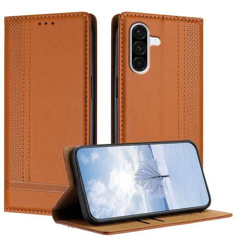 Stitching Design Scratch-Resistant Vegan Leather Phone Case, For Galaxy A57 5G, For Galaxy A37 5G, For Galaxy A27 5G, For Galaxy A17 5G/4G, For Galaxy A07 5G/4G, For Galaxy A06 5G/4G