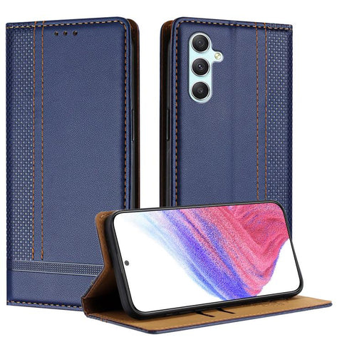 Stitching Design Scratch-Resistant Vegan Leather Phone Case, For Galaxy A35 5G, For Galaxy A05, For Galaxy A05s, For Galaxy A25 5G, For Galaxy A24 4G, For Galaxy A34 5G