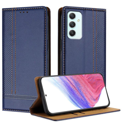 Stitching Design Scratch-Resistant Vegan Leather Phone Case, For Galaxy A35 5G, For Galaxy A05, For Galaxy A05s, For Galaxy A25 5G, For Galaxy A24 4G, For Galaxy A34 5G