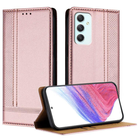 Stitching Design Scratch-Resistant Vegan Leather Phone Case, For Galaxy A35 5G, For Galaxy A05, For Galaxy A05s, For Galaxy A25 5G, For Galaxy A24 4G, For Galaxy A34 5G