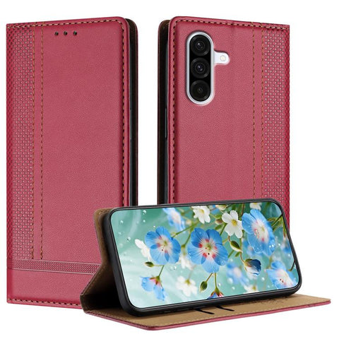 Stitching Design Scratch-Resistant Vegan Leather Phone Case, For Galaxy A57 5G, For Galaxy A37 5G, For Galaxy A27 5G, For Galaxy A17 5G/4G, For Galaxy A07 5G/4G, For Galaxy A06 5G/4G