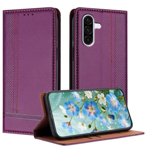 Stitching Design Scratch-Resistant Vegan Leather Phone Case, For Galaxy A57 5G, For Galaxy A37 5G, For Galaxy A27 5G, For Galaxy A17 5G/4G, For Galaxy A07 5G/4G, For Galaxy A06 5G/4G