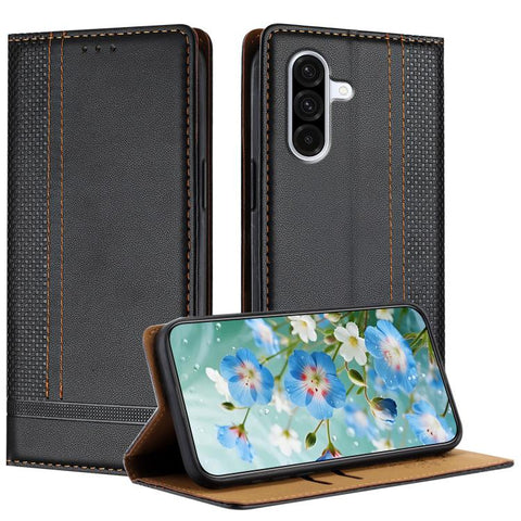 Stitching Design Scratch-Resistant Vegan Leather Phone Case, For Galaxy A57 5G, For Galaxy A37 5G, For Galaxy A27 5G, For Galaxy A17 5G/4G, For Galaxy A07 5G/4G, For Galaxy A06 5G/4G