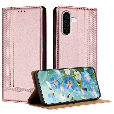 Stitching Design Scratch-Resistant Vegan Leather Phone Case, For Galaxy A57 5G, For Galaxy A37 5G, For Galaxy A27 5G, For Galaxy A17 5G/4G, For Galaxy A07 5G/4G, For Galaxy A06 5G/4G