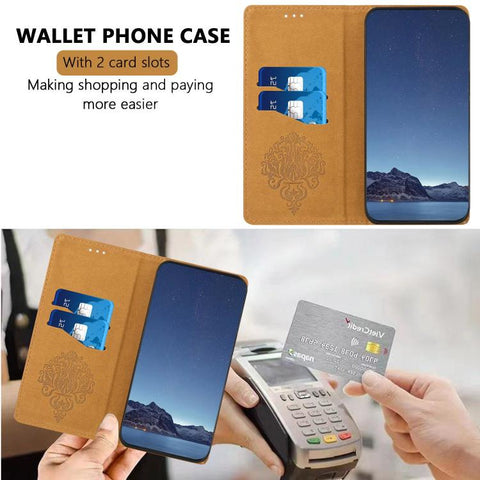 Stitching Design Scratch-Resistant Vegan Leather Phone Case, For Galaxy S24 5G, For Galaxy S23 FE 5G, For Galaxy S23 Ultra 5G, For Galaxy S23+ 5G, For Galaxy S23 5G