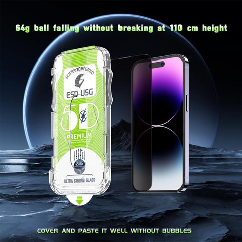 10pcs 5D Curved Easy Install Dust-proof Box Privacy Edge-to-Edge Tempered Glass Film, For iPhone 18 Pro, For iPhone 18 Pro Max, For iPhone 17e / 16e / 14 / 13 Pro, For iPhone 17 Pro Max, For iPhone 17 Pro, For iPhone 17 / 16 Pro, For iPhone Air        ...
