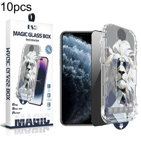 10pcs Easy Install Dust-proof Box Privacy Tempered Glass Film, For iPhone 18 Pro, For iPhone 18 Pro Max, For iPhone 17e / 16e / 14 / 13 Pro, For iPhone 17 Pro Max, For iPhone 17 Pro, For iPhone 17 / 16 Pro, For iPhone Air, For iPhone 16 Pro Max        ...