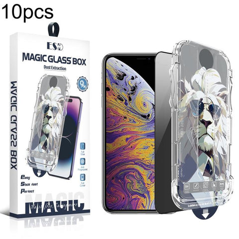 10pcs Easy Install Dust-proof Box Privacy Tempered Glass Film, For iPhone 18 Pro, For iPhone 18 Pro Max, For iPhone 17e / 16e / 14 / 13 Pro, For iPhone 17 Pro Max, For iPhone 17 Pro, For iPhone 17 / 16 Pro, For iPhone Air, For iPhone 16 Pro Max        ...
