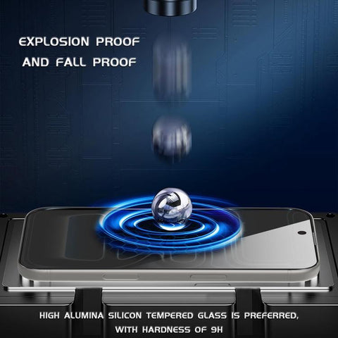 10pcs Easy Install Dust-proof Box Privacy Tempered Glass Film, For iPhone 18 Pro, For iPhone 18 Pro Max, For iPhone 17e / 16e / 14 / 13 Pro, For iPhone 17 Pro Max, For iPhone 17 Pro, For iPhone 17 / 16 Pro, For iPhone Air, For iPhone 16 Pro Max        ...