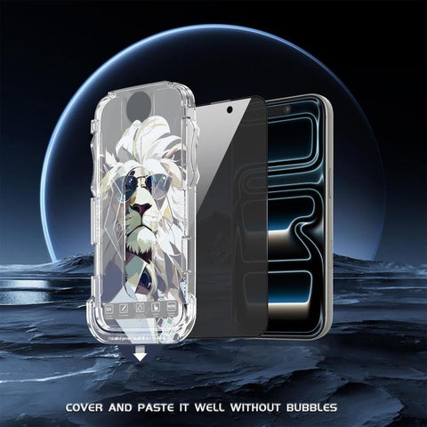 10pcs Easy Install Dust-proof Box Privacy Tempered Glass Film, For iPhone 18 Pro, For iPhone 18 Pro Max, For iPhone 17e / 16e / 14 / 13 Pro, For iPhone 17 Pro Max, For iPhone 17 Pro, For iPhone 17 / 16 Pro, For iPhone Air, For iPhone 16 Pro Max        ...