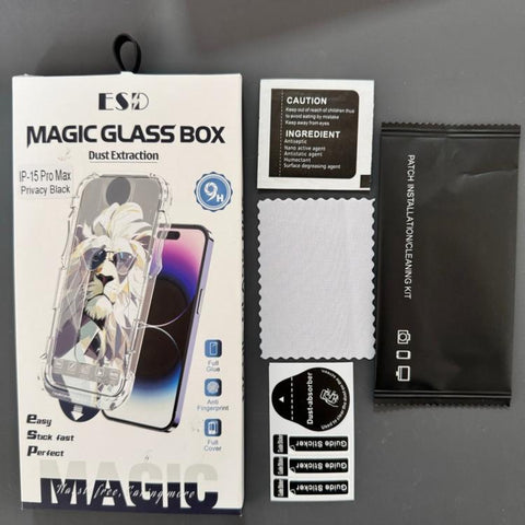 10pcs Easy Install Dust-proof Box Privacy Tempered Glass Film, For iPhone 18 Pro, For iPhone 18 Pro Max, For iPhone 17e / 16e / 14 / 13 Pro, For iPhone 17 Pro Max, For iPhone 17 Pro, For iPhone 17 / 16 Pro, For iPhone Air, For iPhone 16 Pro Max        ...