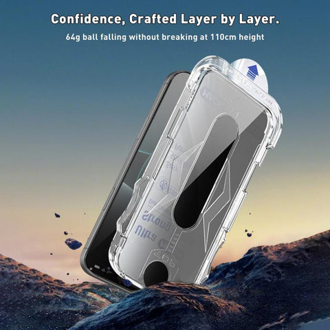 10pcs USG Easy Install Dust-proof Box Privacy Edge-to-Edge Tempered Glass Film, For iPhone 18 Pro, For iPhone 18 Pro Max, For iPhone 17e / 16e / 14 / 13 Pro, For iPhone 17 Pro Max, For iPhone 17 Pro, For iPhone 17 / 16 Pro, For iPhone Air              ...