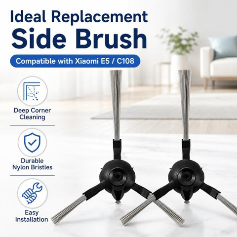 Replacement Accessories for Xiaomi Robot Vacuum M30, Dual Side Brush, Filter, Mop Pad