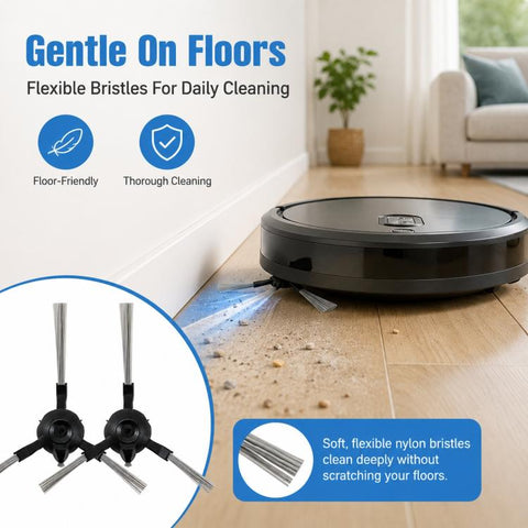 Replacement Accessories for Xiaomi Robot Vacuum M30, Dual Side Brush, Filter, Mop Pad